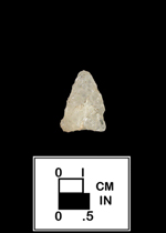 Thumbnail image of a Brewerton Eared Notched point from 18AN489-1242-001 Higgins Site - click on image to see a larger view.